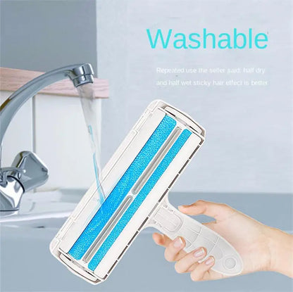 🐾 One-Hand Operated Pet Hair Remover Roller – Self-Cleaning Lint Brush for Dogs & Cats