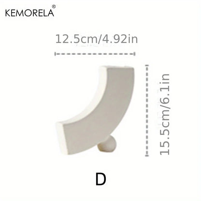 Nordic Ceramic Donut Vase – Circular Hollow Flower Pot for Home & Office Decor