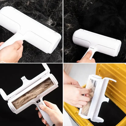 🐾 One-Hand Operated Pet Hair Remover Roller – Self-Cleaning Lint Brush for Dogs & Cats