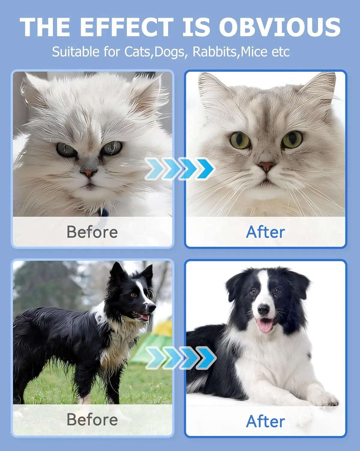 🐾 Pet Cleaning Wipes Gloves – Deodorizing & Grooming Wipes for Dogs, Cats & Small Pets - SKYNIX