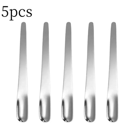 RVS Thee- en Espressolepel - Platte koffieroerder, dessertlepel en barmixlepel