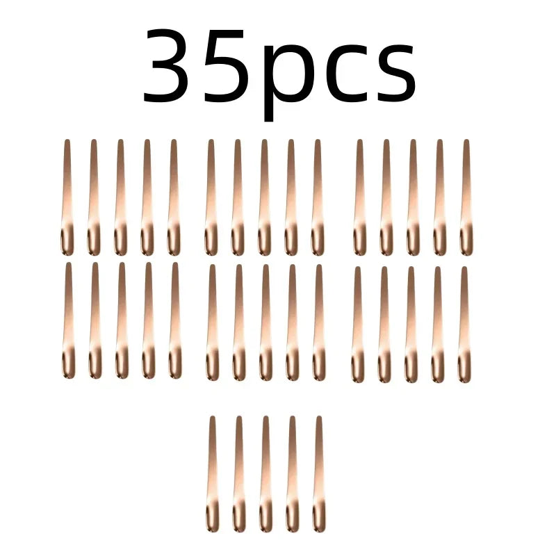 RVS Thee- en Espressolepel - Platte koffieroerder, dessertlepel en barmixlepel