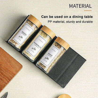 4-Layer Kitchen Spice Drawer Organizer – Adjustable Rack