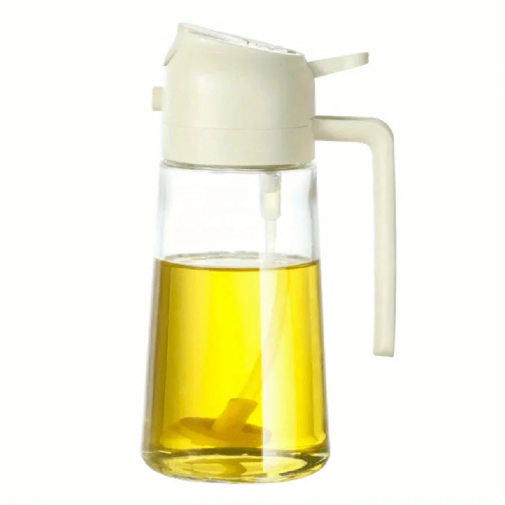 2-in-1 500ml Plastic Spray Oil Dispenser