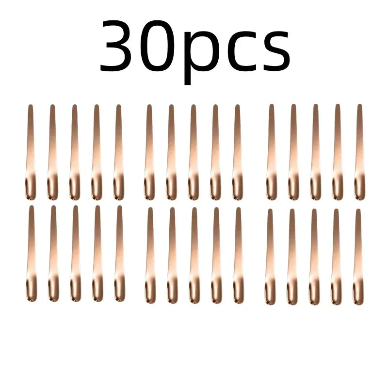 RVS Thee- en Espressolepel - Platte koffieroerder, dessertlepel en barmixlepel