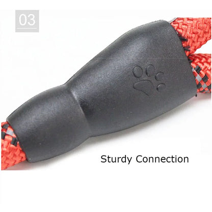 Reflective Dog Leash with Comfortable Padded Handle – Double Heavy-Duty Traction Rope for Strong Dogs