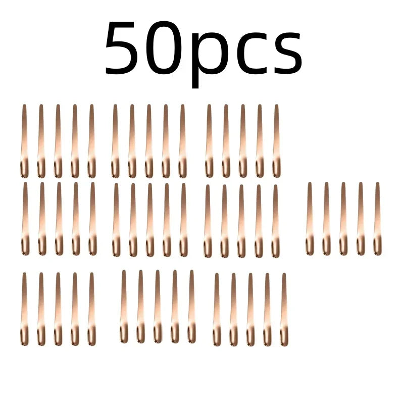 RVS Thee- en Espressolepel - Platte koffieroerder, dessertlepel en barmixlepel