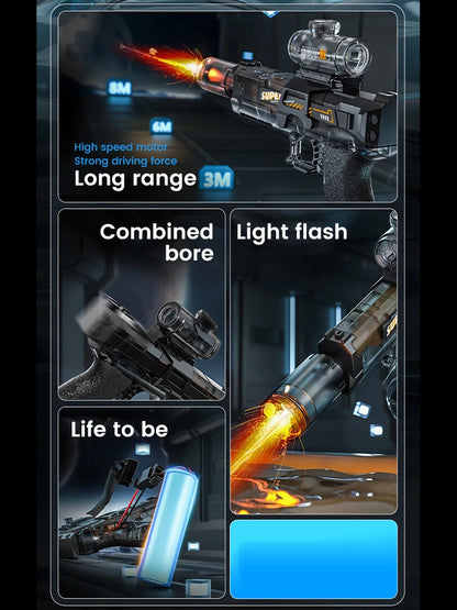 LED Electric Water Gun – Automatic Powerful Blaster