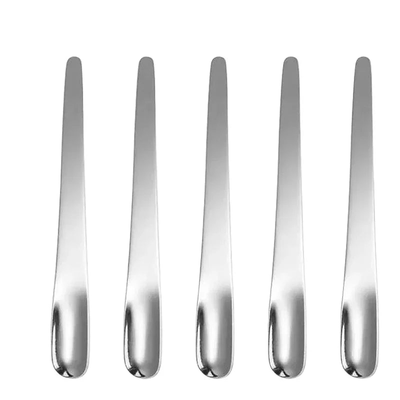 RVS Thee- en Espressolepel - Platte koffieroerder, dessertlepel en barmixlepel