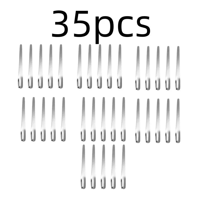 RVS Thee- en Espressolepel - Platte koffieroerder, dessertlepel en barmixlepel