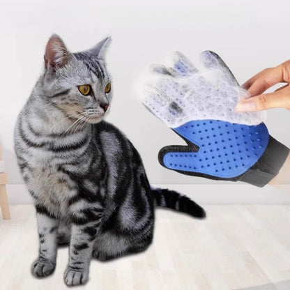 Cat Hair Removal Grooming Glove – Pet Cleaning & Massage Brush