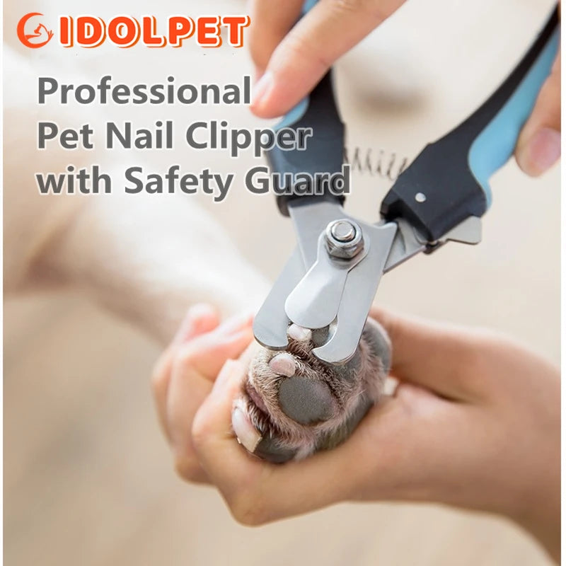 Professional Pet Nail Clipper with Safety Guard – Stainless Steel Grooming Scissors for Cats & Dogs, Safe Claw Care Tool