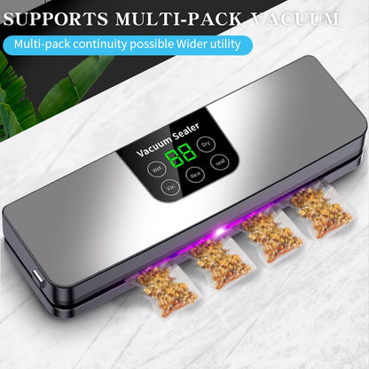 Electric Vacuum Sealer Machine – Dry & Wet Food Packaging, Digital Display