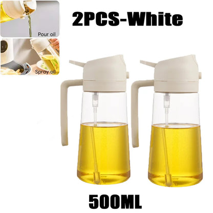 2-in-1 500ml Plastic Spray Oil Dispenser