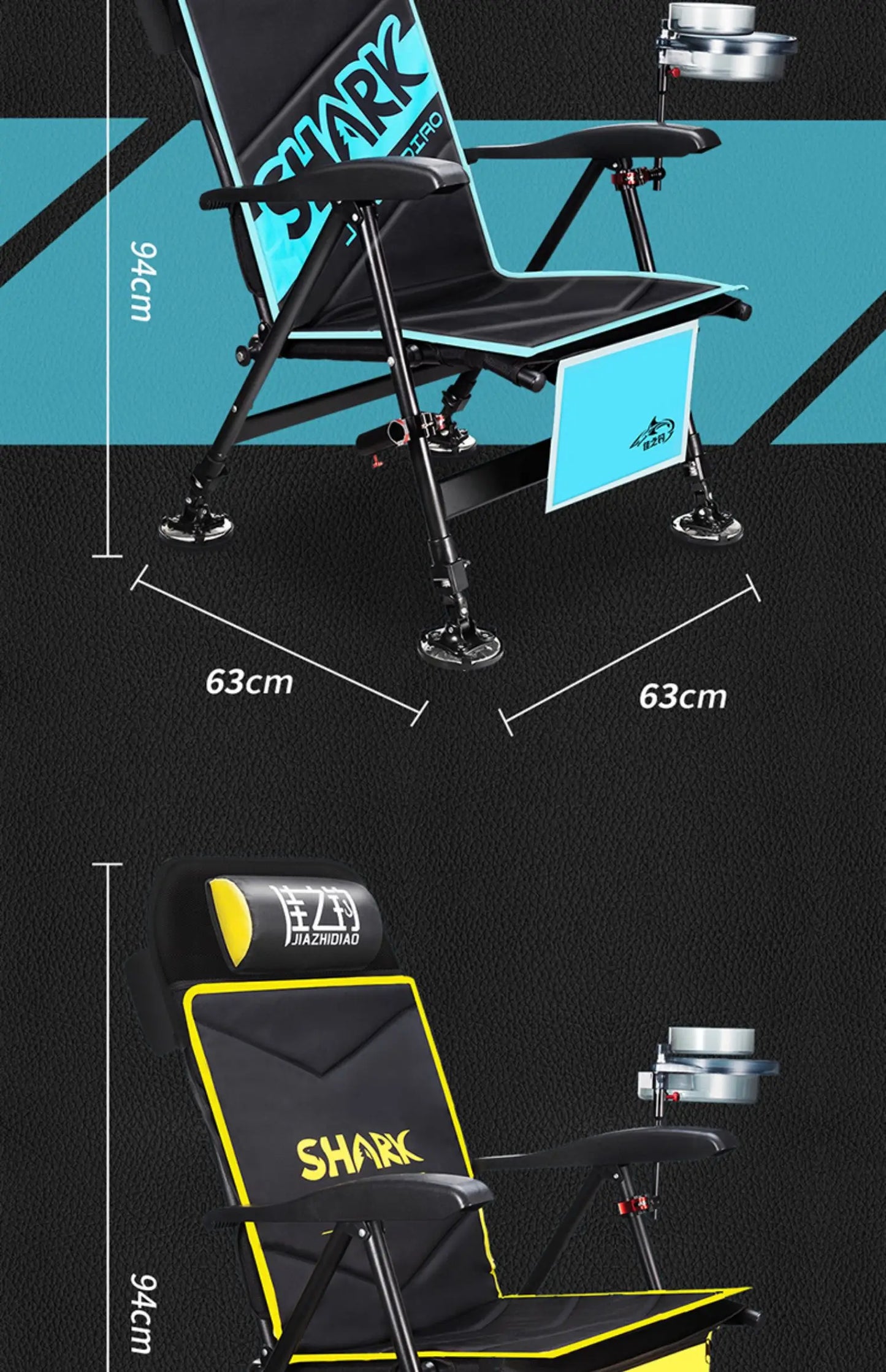 Aluminium Alloy Beach Chair – Professional Fishing Set, Lightweight Folding Portable Outdoor Furniture - SKYNIX