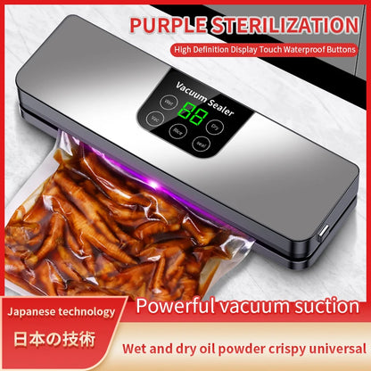 Electric Vacuum Sealer Machine – Dry & Wet Food Packaging, Digital Display
