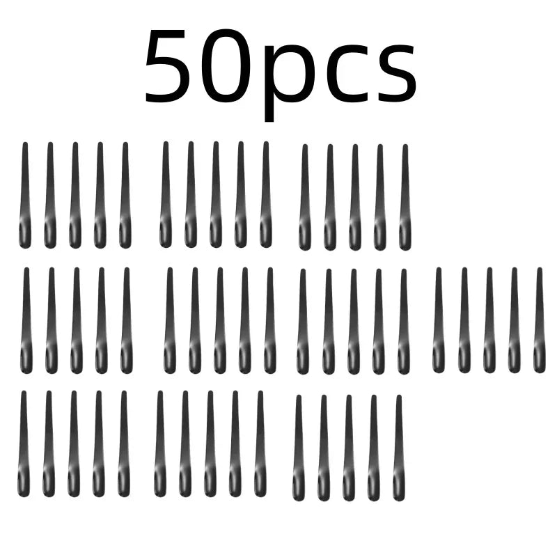 RVS Thee- en Espressolepel - Platte koffieroerder, dessertlepel en barmixlepel