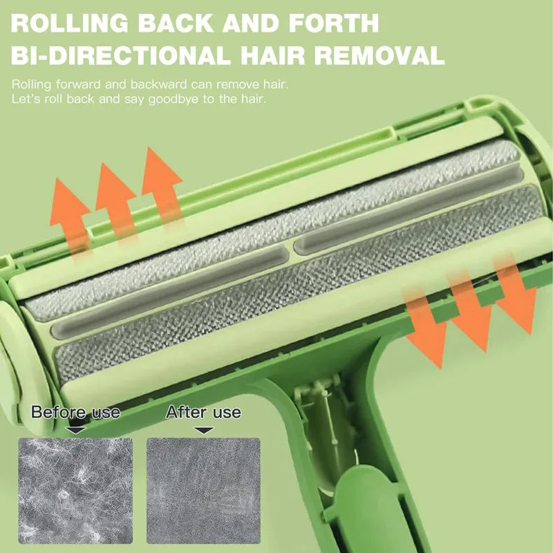 🐾 Pet Hair Remover Roller – Self-Cleaning Lint Brush for Dogs & Cats