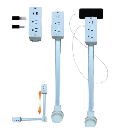 Power outlet expander with two AC sockets on a white background