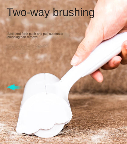 🐾 One-Hand Operated Pet Hair Remover Roller – Self-Cleaning Lint Brush for Dogs & Cats