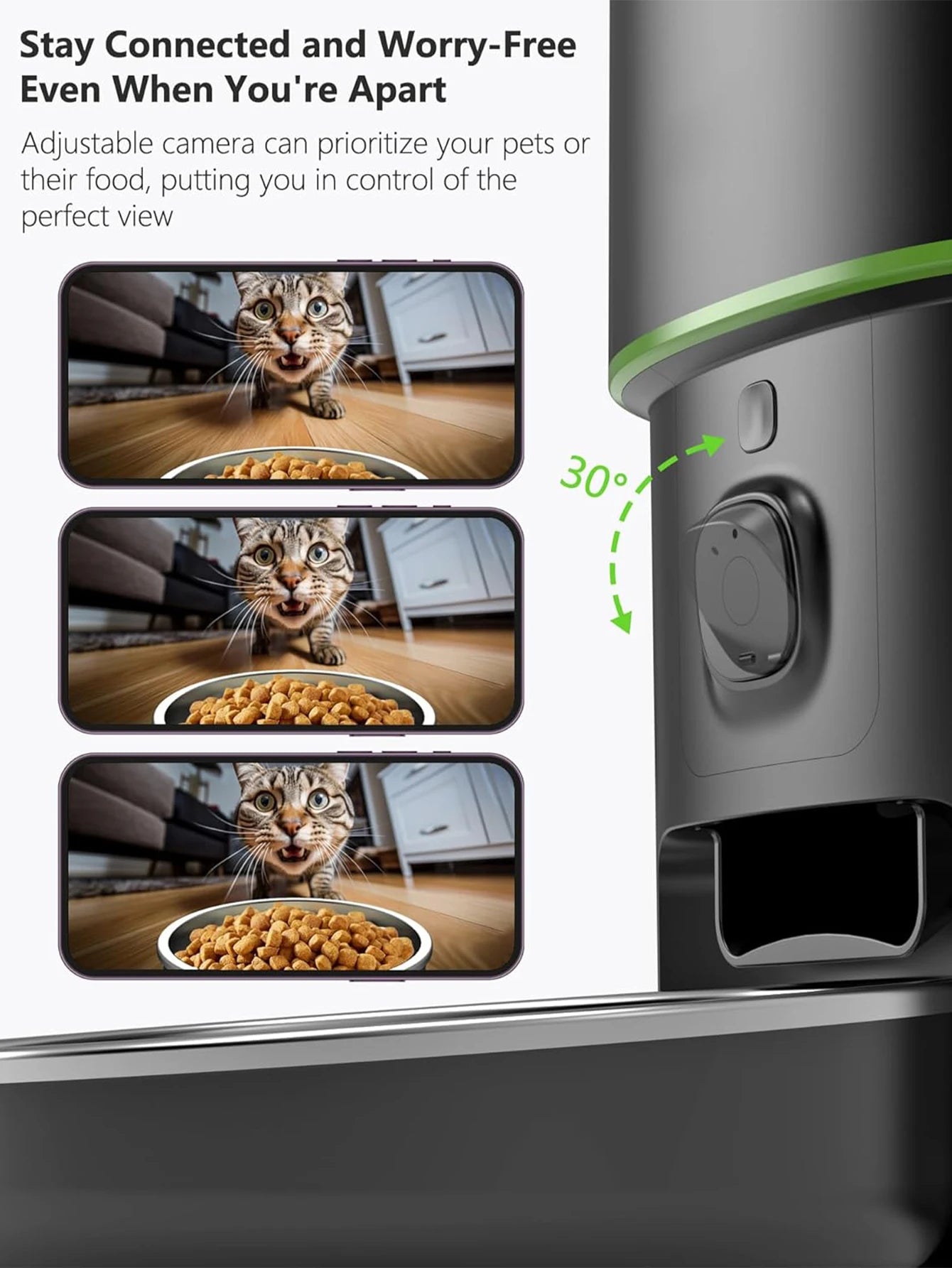 Feed & Watch Your Pet Anytime — From Anywhere, pet monitoring device