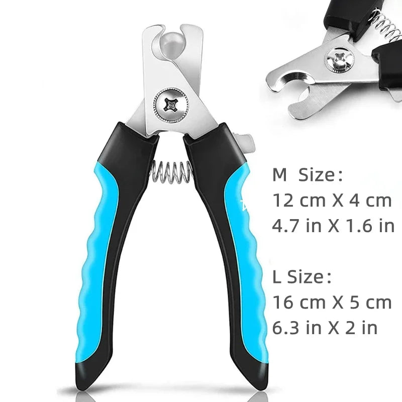 Professional Pet Nail Clipper with Safety Guard – Stainless Steel Grooming Scissors for Cats & Dogs, Safe Claw Care Tool