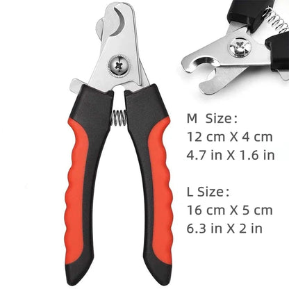 Professional Pet Nail Clipper with Safety Guard – Stainless Steel Grooming Scissors for Cats & Dogs, Safe Claw Care Tool