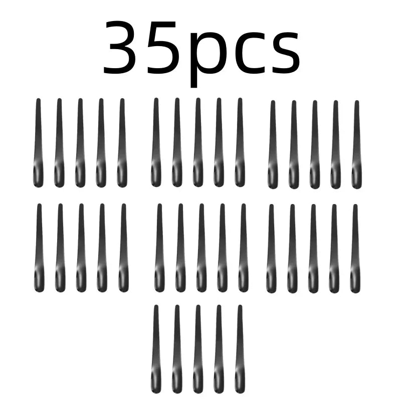 RVS Thee- en Espressolepel - Platte koffieroerder, dessertlepel en barmixlepel