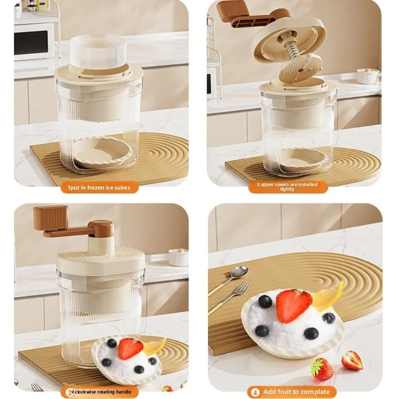 Manual Ice Crusher – Fast Ice Crushing Machine for Home Slushies & Summer Drinks