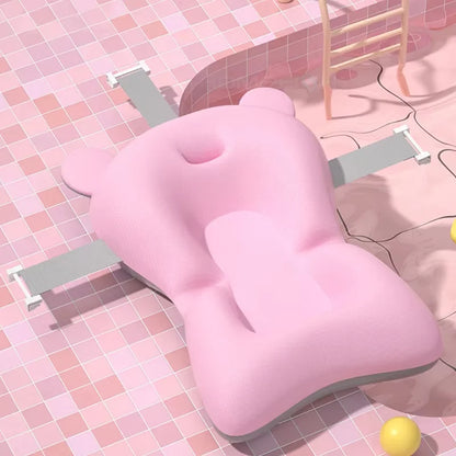 Almohadilla de apoyo para el baño del bebé: hamaca plegable para recién nacidos