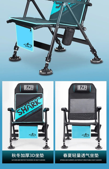 Aluminium Alloy Beach Chair – Professional Fishing Set, Lightweight Folding Portable Outdoor Furniture - SKYNIX