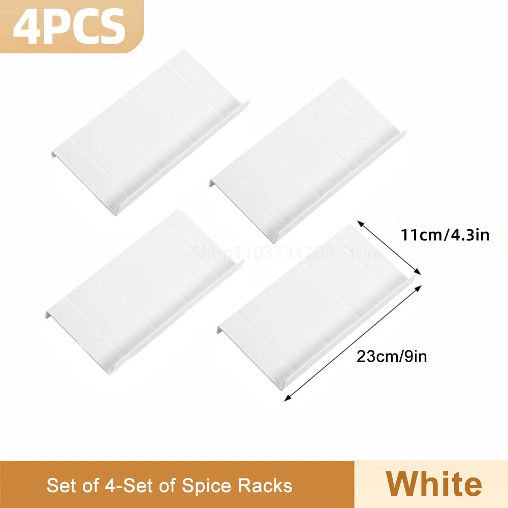 4-Layer Kitchen Spice Drawer Organizer – Adjustable Rack