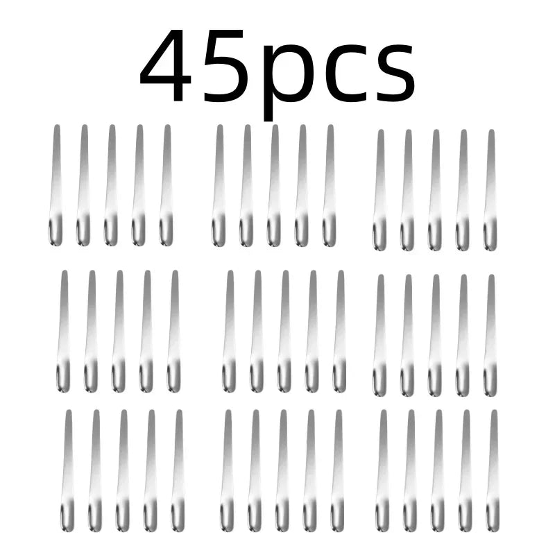 RVS Thee- en Espressolepel - Platte koffieroerder, dessertlepel en barmixlepel