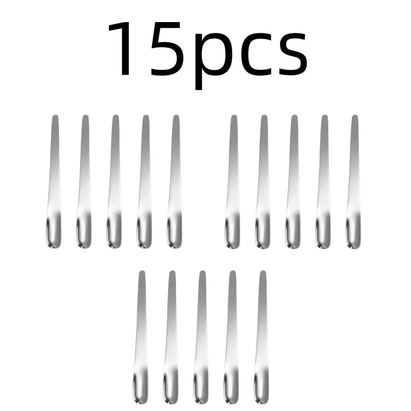 RVS Thee- en Espressolepel - Platte koffieroerder, dessertlepel en barmixlepel