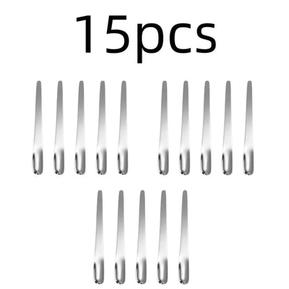 RVS Thee- en Espressolepel - Platte koffieroerder, dessertlepel en barmixlepel