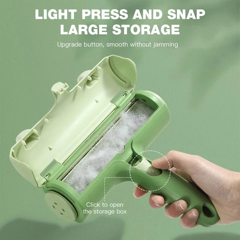 🐾 Pet Hair Remover Roller – Self-Cleaning Lint Brush for Dogs & Cats