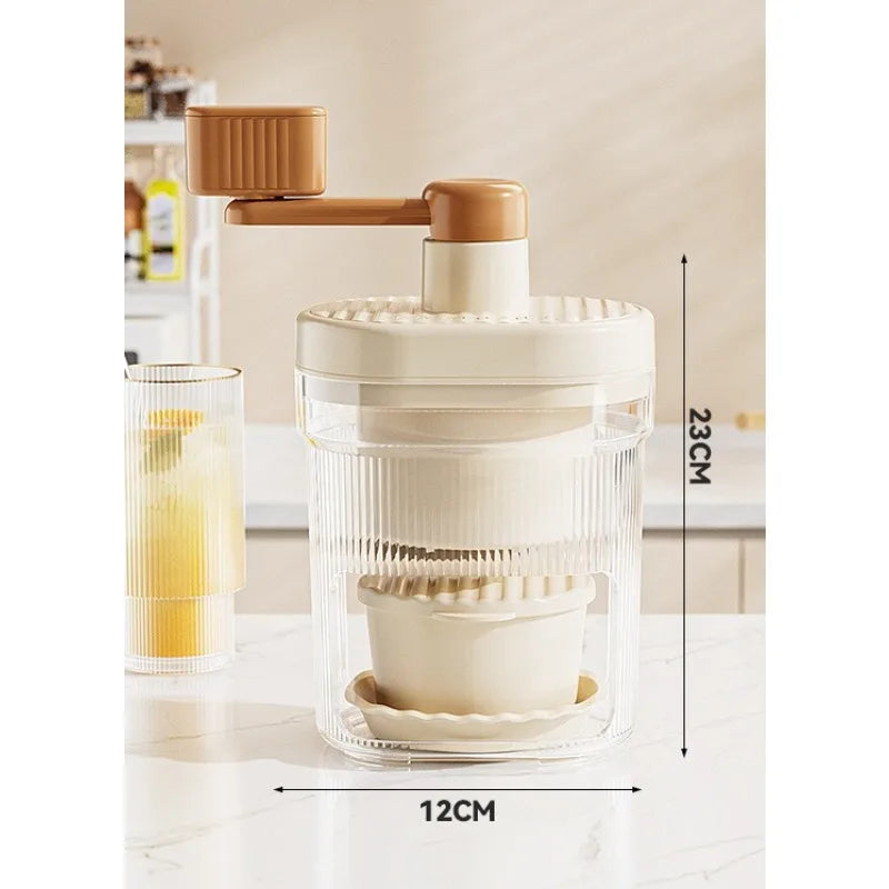 Manual Ice Crusher – Fast Ice Crushing Machine for Home Slushies & Summer Drinks