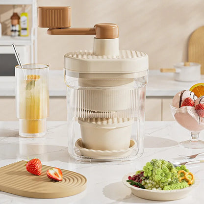 Manual Ice Crusher – Fast Ice Crushing Machine for Home Slushies & Summer Drinks