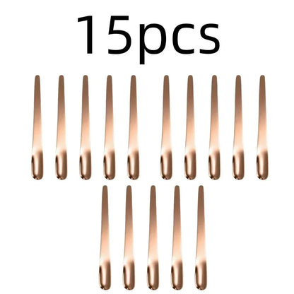 RVS Thee- en Espressolepel - Platte koffieroerder, dessertlepel en barmixlepel