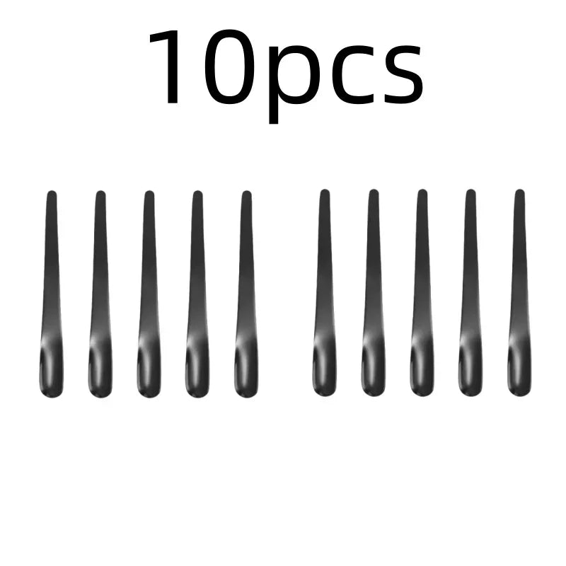 RVS Thee- en Espressolepel - Platte koffieroerder, dessertlepel en barmixlepel