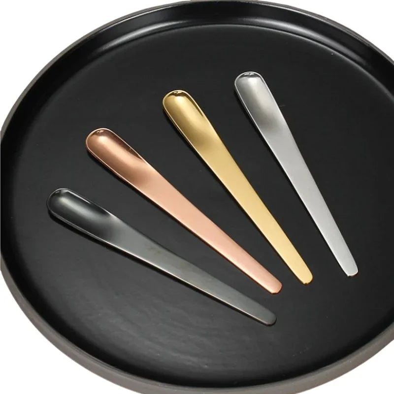 RVS Thee- en Espressolepel - Platte koffieroerder, dessertlepel en barmixlepel