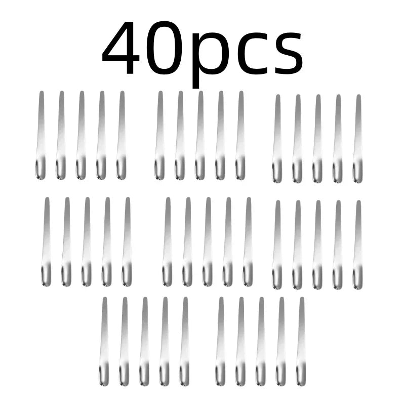 RVS Thee- en Espressolepel - Platte koffieroerder, dessertlepel en barmixlepel