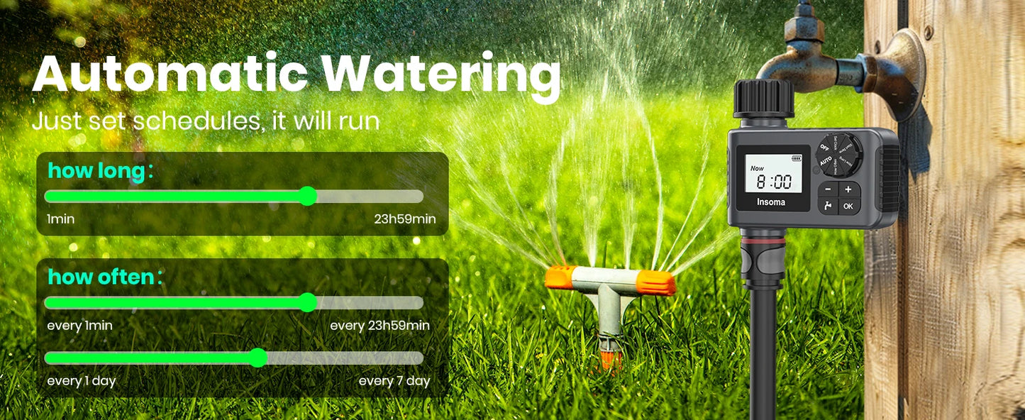 Automatic Garden Water Timer – LCD Irrigation Controller