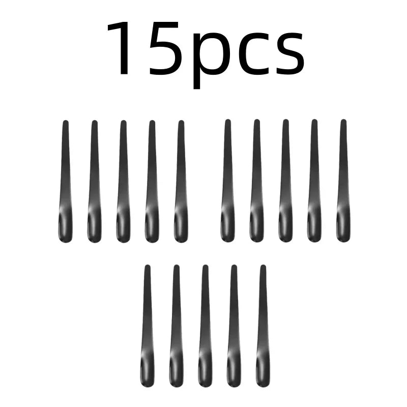 RVS Thee- en Espressolepel - Platte koffieroerder, dessertlepel en barmixlepel