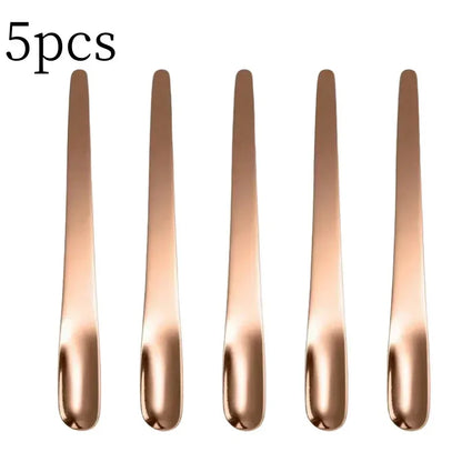 RVS Thee- en Espressolepel - Platte koffieroerder, dessertlepel en barmixlepel