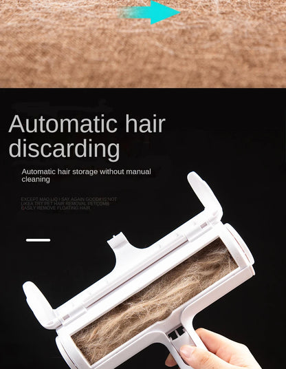 🐾 One-Hand Operated Pet Hair Remover Roller – Self-Cleaning Lint Brush for Dogs & Cats