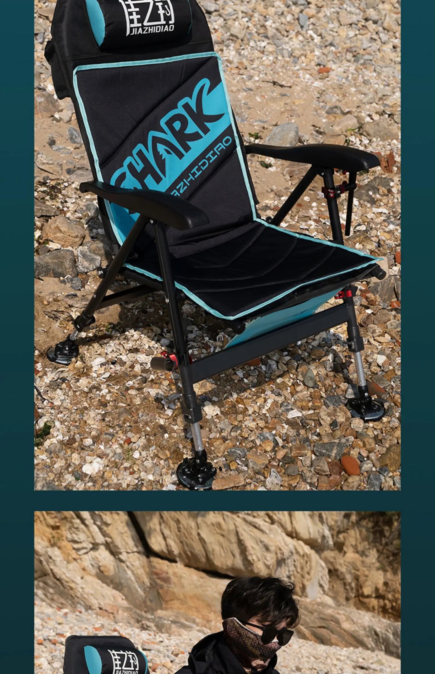 Aluminium Alloy Beach Chair – Professional Fishing Set, Lightweight Folding Portable Outdoor Furniture - SKYNIX