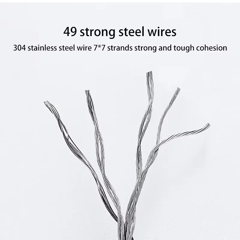 No Hole-Free Shrinkage Clothesline Invisible Bathroom Hotel Clothes Rack Wire Rope Living Room Balcony Portable Clothes Drying - SKYNIX