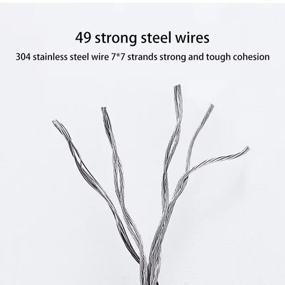 No Hole-Free Shrinkage Clothesline Invisible Bathroom Hotel Clothes Rack Wire Rope Living Room Balcony Portable Clothes Drying - SKYNIX