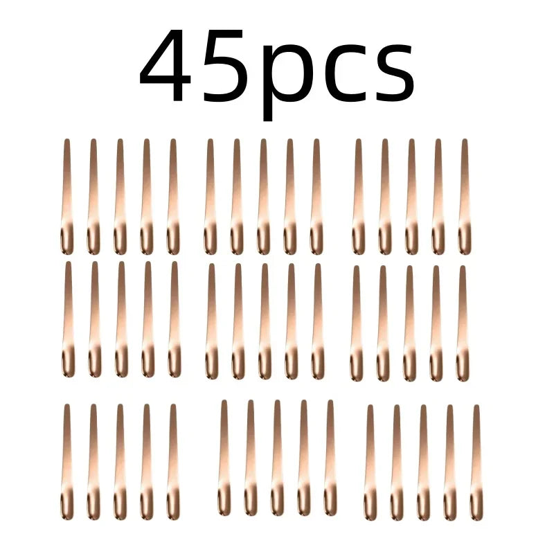 RVS Thee- en Espressolepel - Platte koffieroerder, dessertlepel en barmixlepel